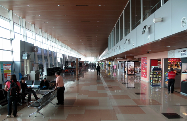 The departure hall