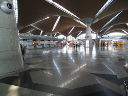 The vast departure hall of KLIA
