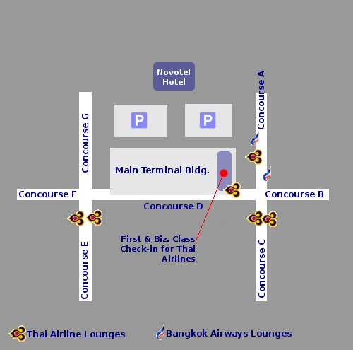 Bangkok Suvarnabhumi Airport Map